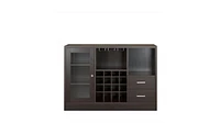 Solid Wood Frame with Five Shelves and Two Drawers – Durable Storage Unit for Home or Office