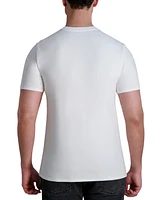 Karl Lagerfeld Paris Men's Short Sleeve Upside Down Logo Crewneck T-Shirt
