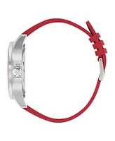 adidas Unisex Analog Red Silicone Watch, 44mm