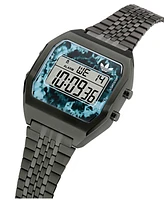 adidas Unisex Digital Black Stainless Steel Watch, 36mm