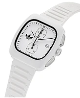 adidas Unisex Chronograph White Polyurethane Watch, 39mm
