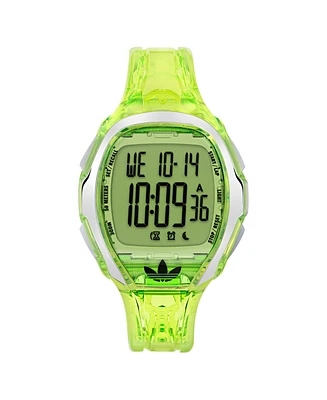 adidas Unisex Analog Green Resin Watch, 45mm