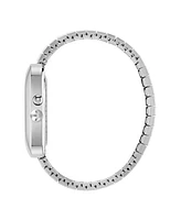 adidas Unisex Analog Silver-Tone Stainless Steel Watch, 37mm
