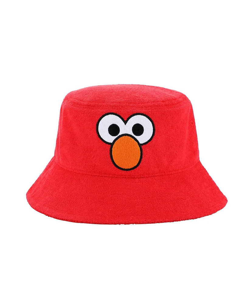 Sesame Street Men's Elmo Face Red Bucket Hat