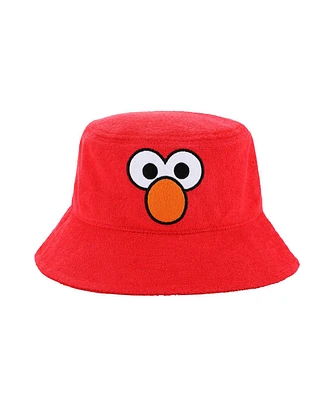 Sesame Street Men's Elmo Face Red Bucket Hat