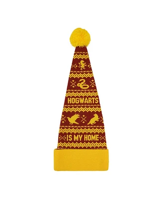 Harry Potter Men's Hogwarts Is My Home Red Santa Hat