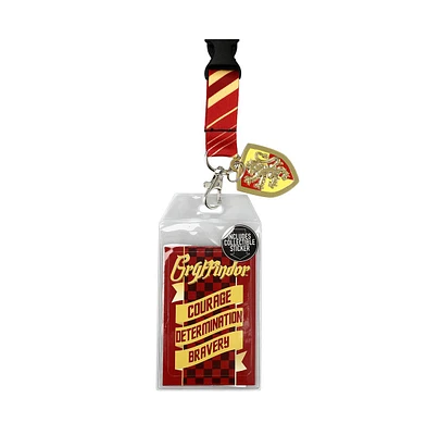 Gryffindor Characteristics Tie Inspired Sublimation Print Metal Enamel Charm