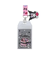 Kuromi Cherries & Cookies 22-Inch Lanyard With Kuromi Charm and Clear Id Sleeve