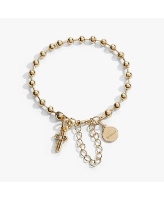 Cross Ball Chain Bracelet Adjustable