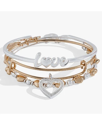 Love Bangle Bracelet Set Of 3