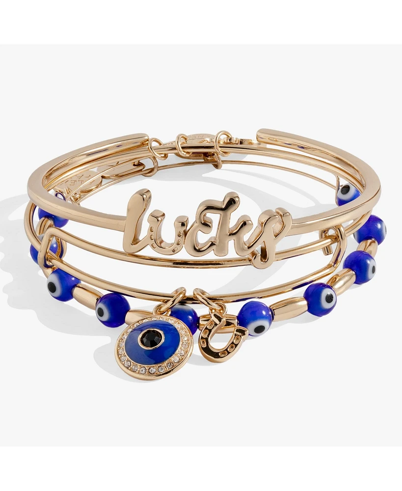 Evil Eye Bangle Bracelet Set Of 3