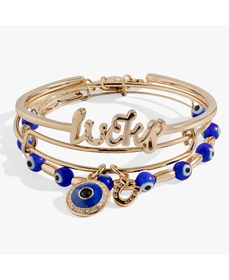 Evil Eye Bangle Bracelet Set Of 3