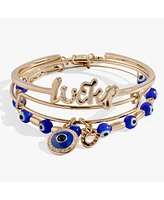 Evil Eye Bangle Bracelet Set Of 3
