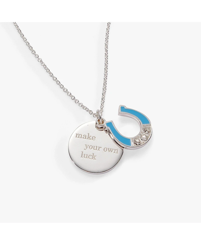 Make Your Own Luck Duo Charm Pendant Necklace Necklace