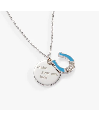 Make Your Own Luck Duo Charm Pendant Necklace Necklace