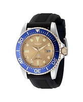 Invicta Men's 48216 Pro Diver Quartz 3 Hand Gold Dial Watch