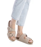 Women's Suede Slip on Sandals By Xti