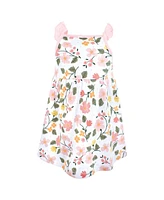 Hudson Baby Girls Cotton Dresses, Fun Floral