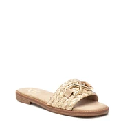 Women's Raffia Slide Sandals By Xti