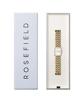 Rosefield Studio Women's Gold Tone Stainless Steel Bracelet Watch 24mm
