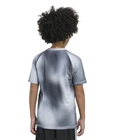 adidas Big Boys Short Sleeve Poly Motion Gradient T-Shirt