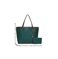 Women's Green Glamour Tote Bag Set