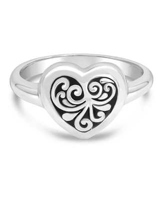 Devata Sweet Heart Filigree Ring