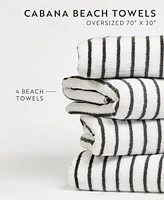 ienjoy Home Cabana Stripe Cotton Beach Towels Set, 30" x 70"
