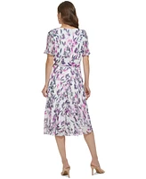 Dkny Women's Printed Midi Dress