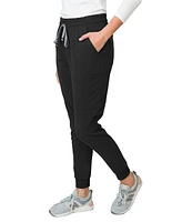 Medgear Women's Madison Mid-rise Slim Jogger Scrub Pant