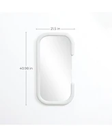 LuxenHome White C-Frame Accent and Vanity Wall Mirror