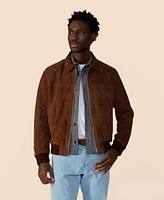 Furniq Uk Men's Men s Suede Bomber Jacket, Created for Macy