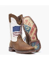 Lady Rebel by Durango Women's Distressed Flag Embroidery Western Boot