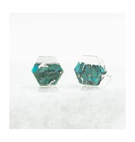 Oasis Studs in Silver