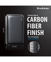 Brookstone 5,000mAh Carbon Fiber Multi-Port Slim Power Bank