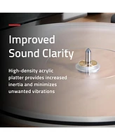 Fluance RT85N Reference High Fidelity Vinyl Turntable Record Player with Nagaoka Mp-110 Cartridge Acrylic Platter Speed Control Motor Mass Mdf Wo