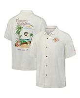 Tommy Bahama Men's White Milwaukee Brewers Grand Slam Bay Camp Button-Up Shirt