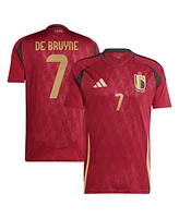 Adidas Men's Kevin De Bruyne Burgundy Belgium National Team 2024 Home Replica Player Jersey