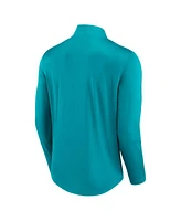 Fanatics Men's Aqua Charlotte Hornets Lightweight Quarter-Zip Pullover Sweatshirt