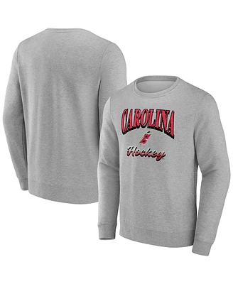 Fanatics Men's Gray Carolina Hurricanes Light the Candle Fleece Pullover Sweatshirt