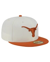 New Era Men's Cream Texas Longhorns Chrome 59FIFTY Fitted Hat