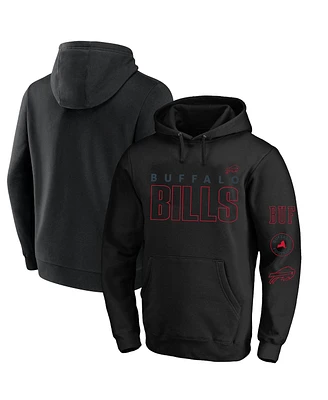 Fanatics Men's Black Buffalo Bills Big Tall Fleece Pullover Hoodie