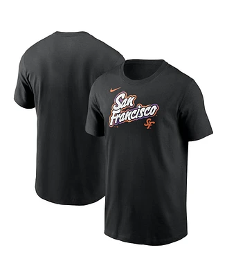 Nike Men's Black San Francisco Giants 2025 City Connect Wordmark T-Shirt