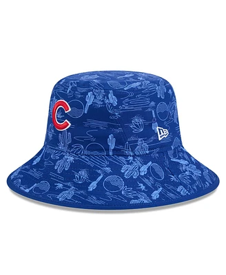 New Era Men's Royal Chicago Cubs 2025 Spring Training All Over Print Bucket Hat