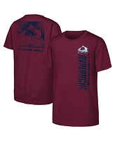 Outerstuff Big Boys and Girls Burgundy Colorado Avalanche Atmosphere T-Shirt