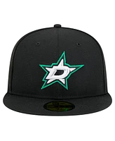 New Era Men's Black Dallas Stars Core 59FIFTY Fitted Hat