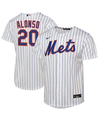 Nike Big Boys and Girls Pete Alonso White New York Mets Home Replica Player Jersey