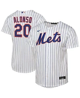 Nike Big Boys and Girls Pete Alonso White New York Mets Home Replica Player Jersey