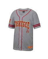 Colosseum Men's Gray Tuskegee Golden Tigers Free Spirited Baseball Jersey