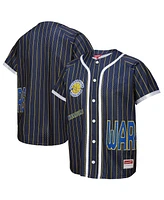 Mitchell & Ness x Dannijo Women's Blue Golden State Warriors Fashion Baseball Jersey